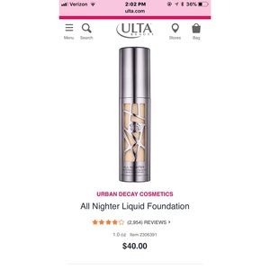 Urban Decay All Nighter Foundation